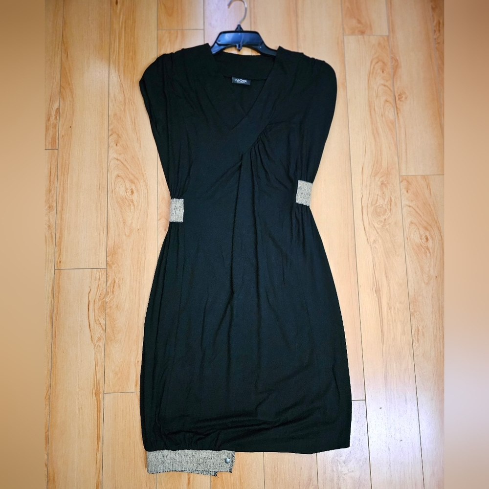 Nor Denmark Black Asymmetrical Dress Size 0